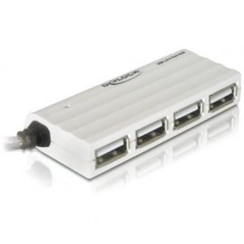 DeLock 4-Port USB 2.0 Hub – 480Mbit/s, White