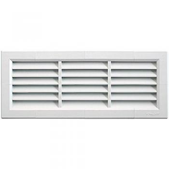 Ventilation PVC traditionnelle First Plast 340x140mm encastrable + moustiquaire