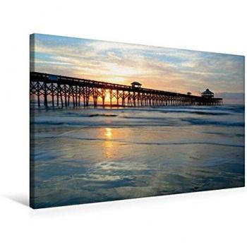 CALVENDO Leinwand 75 x 50 cm Charleston Strand Panorama