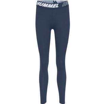 Leggings de Algodón Hummel Maja para Mujer, Tiro Medio, Color Azul, Talla XL