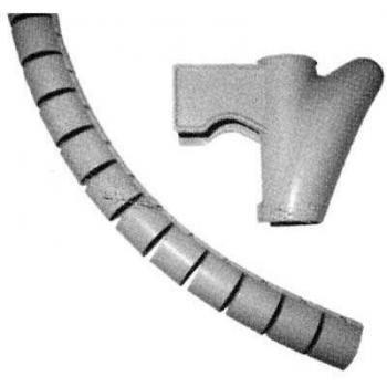 Canaleta organizadora de cables 3 m x 15 mm gris