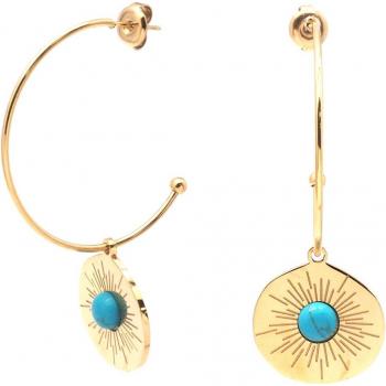 Turquoise Sunset Steel Hoops – Les Trésors De Lily Collection