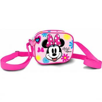 Bolso Bandolera Rectangular 3D Floral Minnie Disney