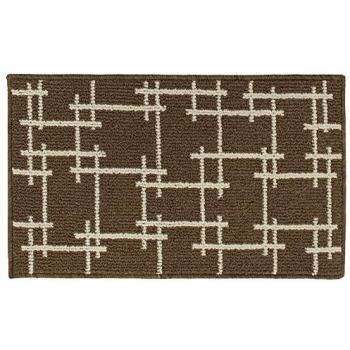 Machine Washable Brown Latex Backed Doormat, 50x80cm