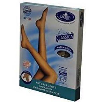 Sauber Collant Open Toe Maglia Liscia 140 Den Colore Neutro Beige Taglia 4 Li