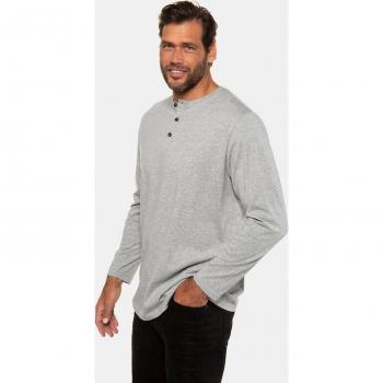 JP1880 Langarm Henley T-Shirt für Herren