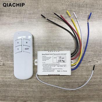 Control Remoto QIACHIP para Interruptor de Ventilador de Techo 1/2/3 Vías