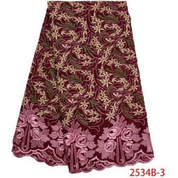 Tela Africana Bordada con Piedras KS2534B