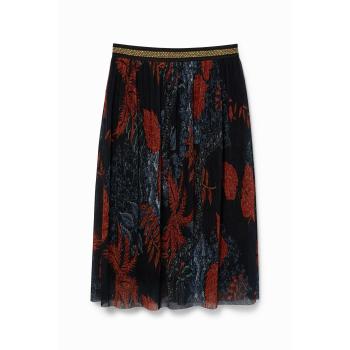 Mina de Floras Plissada Azul Desigual M