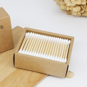 Eco-Friendly Double Tipped Bamboo Cotton Swabs