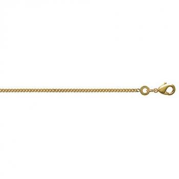 Collier Brillaxis Plaqué Or 45 cm Maille Gourmette