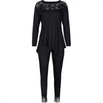 Langärmliger Damenhausanzug „Flamenco“ – Pyjamas von Lisca