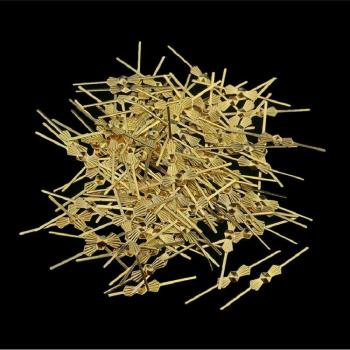 Papillon bronze 33 mm – Attaché‑perles pour tissu