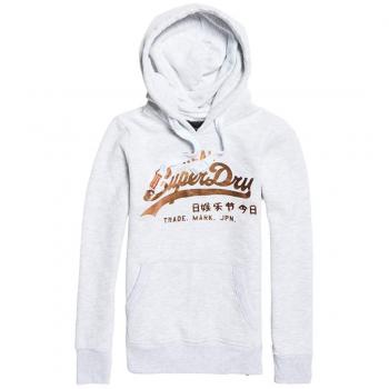 Pull Femme Superdry Vintage Logo Metalwork Entry H, Gris (Ice Marl 54G), Large