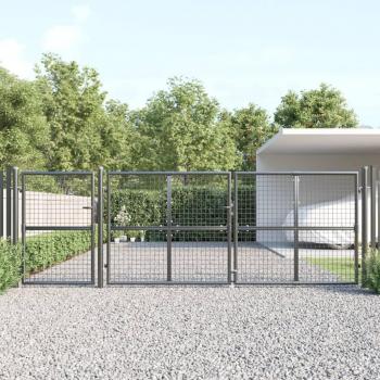 VidaXL Zauntor Mesh Anthrazit 400x175 cm Verzinkter Stahl