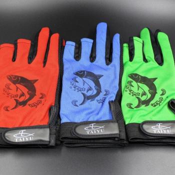 Wasserabweisende Anglerhandschuhe mit drei Schnitten und Anti-Rutsch-Beschichtung