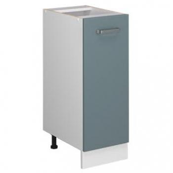 Vicco Küchenschrank R-Line Solid, 30 cm, modern, Blau-Grau
