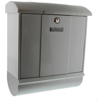 Burg-Wächter Briefkasten mit Zeitungsfach, weiß, EN 13724