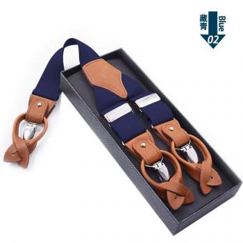 Y-Back Leather Suspenders