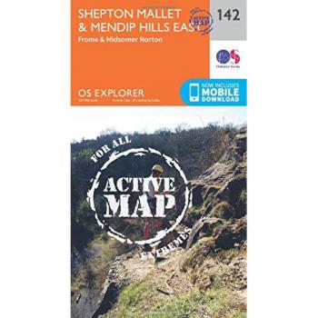 Ordnance Survey Map of Shepton Mallet & Mendip Hills East