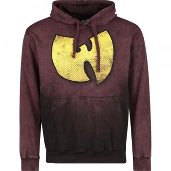 Dunkelroter Wu‑Tang‑Clan Kapuzenpullover – Männer, M-XXL