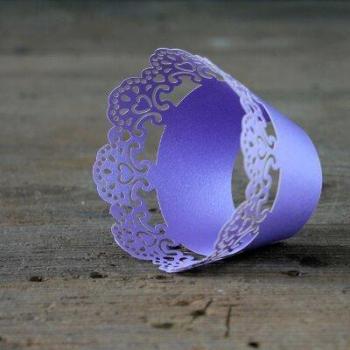 Lace Paper Cupcake Side Decorations