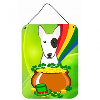 Bull Terrier Irish Luck Wall Art from Caroline’s Treasures – BB1953DS1216 (16Hx12W,