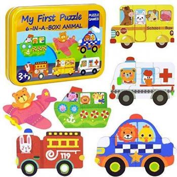 Educational Wooden Vehicle Puzzle for Kids
