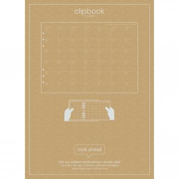 2x Filofax A5 Undated Month Planner Refill