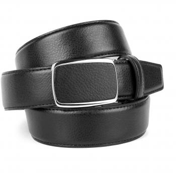 Eleganter Schwarz-Gürtel „CHICAGO“ 105 cm
