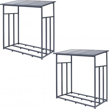 LegnaArd 2x Scaffali in Acciaio Antracite