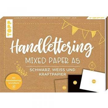 Handlettering Mixed Paper Block A5: 75 feste Papiere zum Lettern