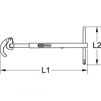 Llave para tuercas de grifo KSTOOLS, diámetro 32-63 mm
