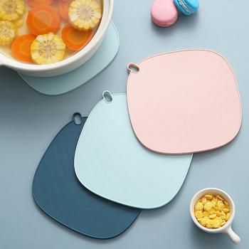 Tapis dessous de plat silicone 6 pièces – rose