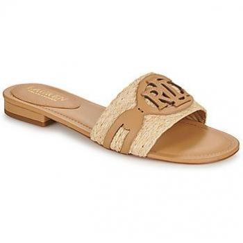 Lauren Ralph Lauren Damen Pantoffeln Alegra in Beige, Größe 37 mit Label-Detail