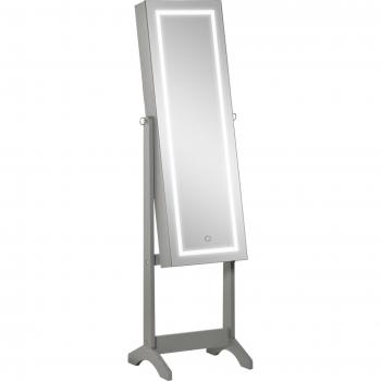 RadiantVault Grey Lockable Accessories Cabinet & Mirror