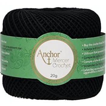 Anchor Hilo de Ganchillo 20gr Color Negro