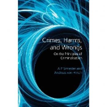 Crimes, Harms, and Wrongs: On the Principles of Criminalisation