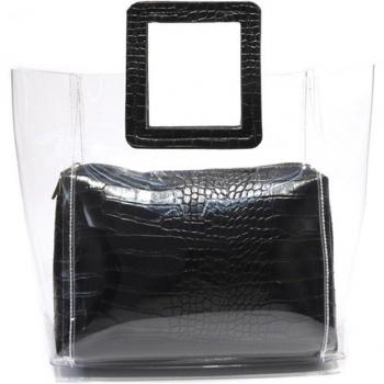 TWOTWINSTYLE Summer Autumn Clear PU Tote