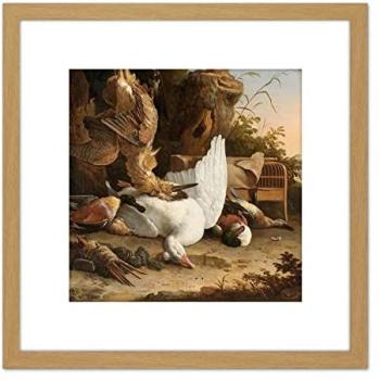 Silent Starlings Series – 8x8” Wooden Framed Print by Hondecoeter