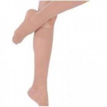 Mi-bas de contention pour femme Actys 20 en beige rosé, classe 2, taille 2 moins court