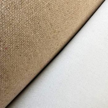 Rollo de lienzo de lino blanco con textura 58cm x 1m