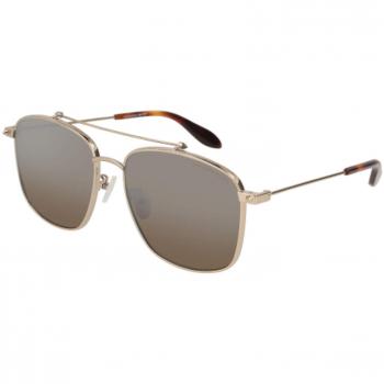 Gafas de Sol para Mujer Alexander McQueen AM0124SK 003 59, Dorado