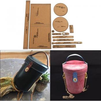 Umhängetasche aus Kraftpapier – DIY Vorlage, 12,5 × 18 cm
