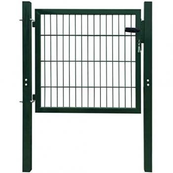 Single 2D Green Fence Gate 106 x 130 cm