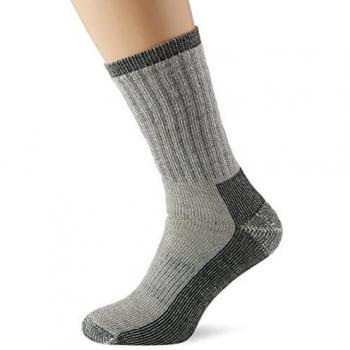 Trespass Men's Warm Walking Socks – Grey Merino, UK 4-7 – Ideal for Hiking & Camping