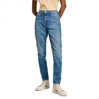 Jeans Mujer Casual Azul Algodón y Denim Verde