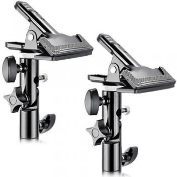 Neewer Metal Studio Clips with Light Stand Adapter for Photography Accessories