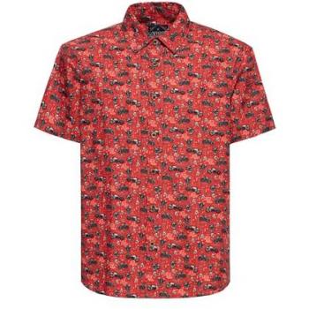La Motor Soul Red Shirt King Kerosin Camicia Uomo S‑XXL