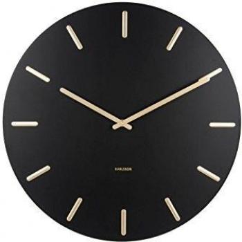 Horloge murale Charme 45 cm en métal Noir